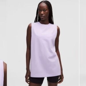 NWT Lululemon All Yours Cotton Tank Lavender Frost Size Medium
